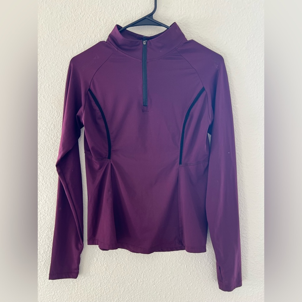 Burgundy Exercise Quarter Zip